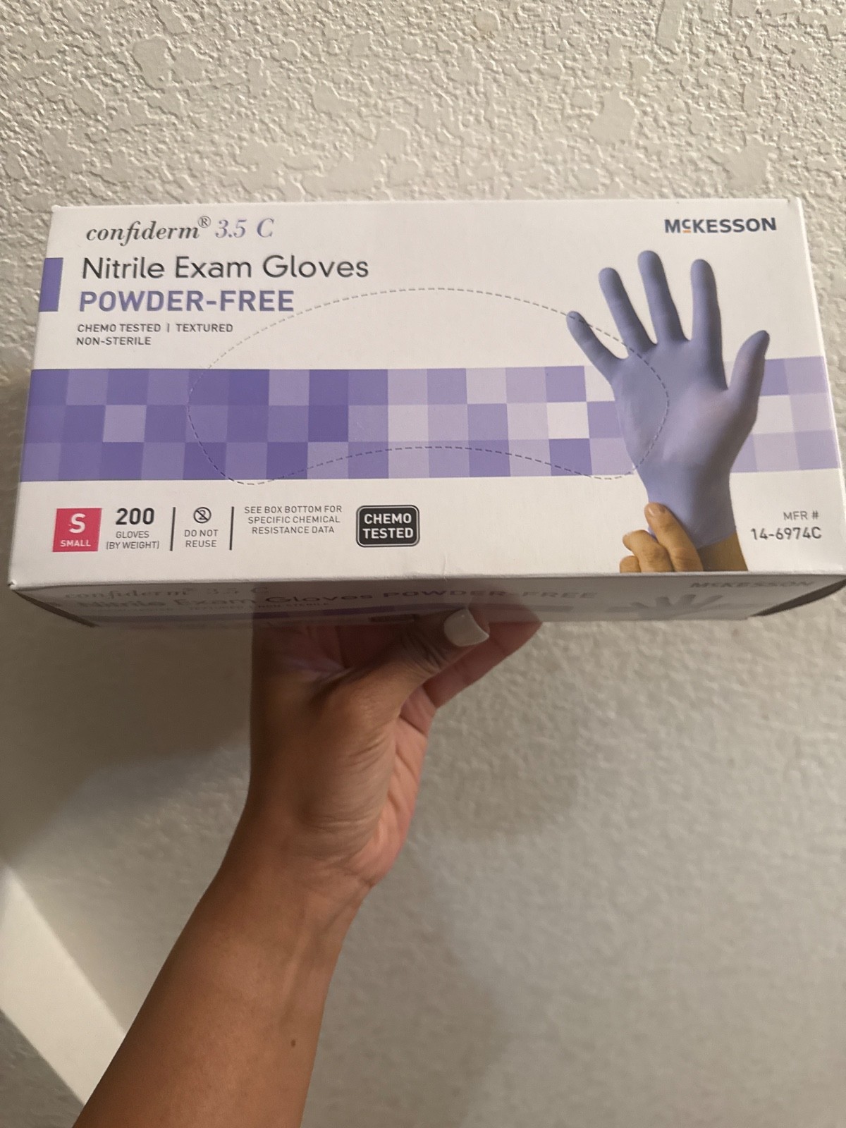 MedPride Powder-Free Nitrile Exam Gloves, small Box/100
