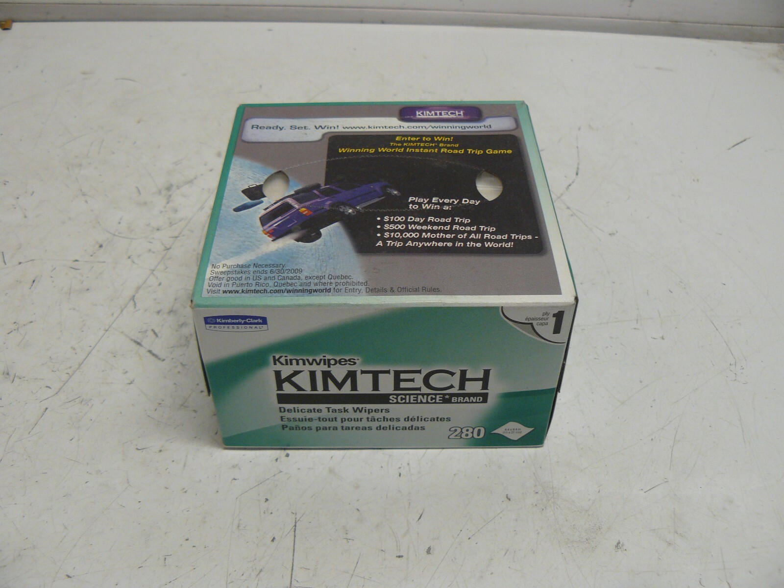 KIMBERLY CLARK 34155 KIMWIPES DELICATE TASK WIPES PACK OF 280 4.4 X 8.4 INCH NEW