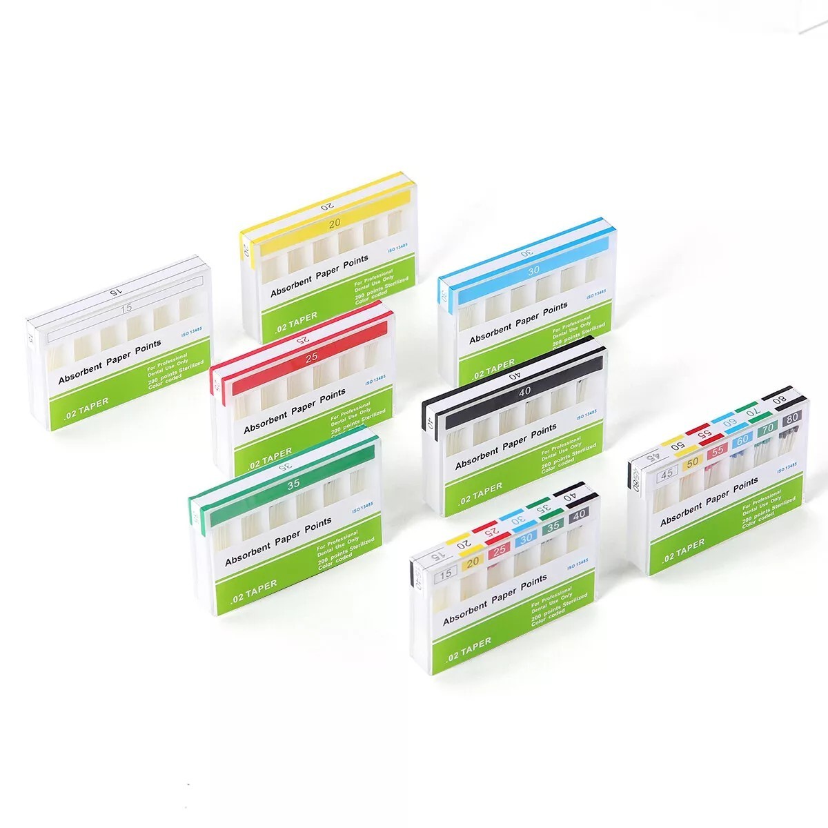 Dental Absorbent Paper Points Endodontic 0.02/0.04/0.06 Root Canal Obturation