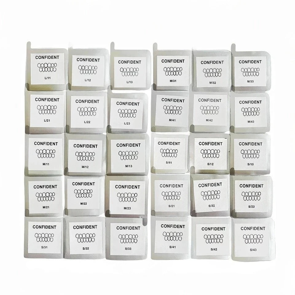 5 Sets Dental Resin Composite Upper/Lower Light Cure Porcelain Teeth Veneers