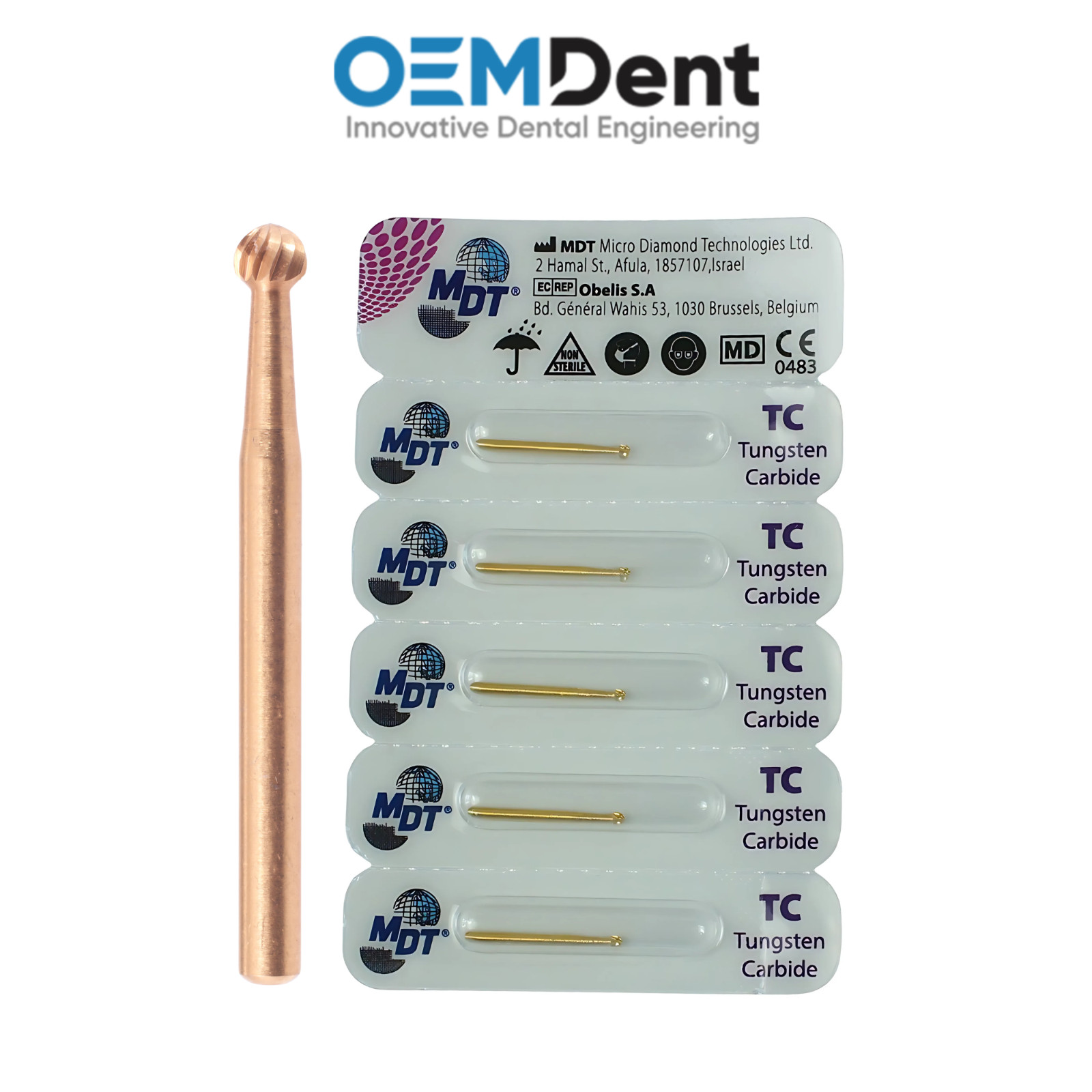 MDT Trimming & Finishing 12 Blades FG Carbide Burs Trim, Contour Restorations