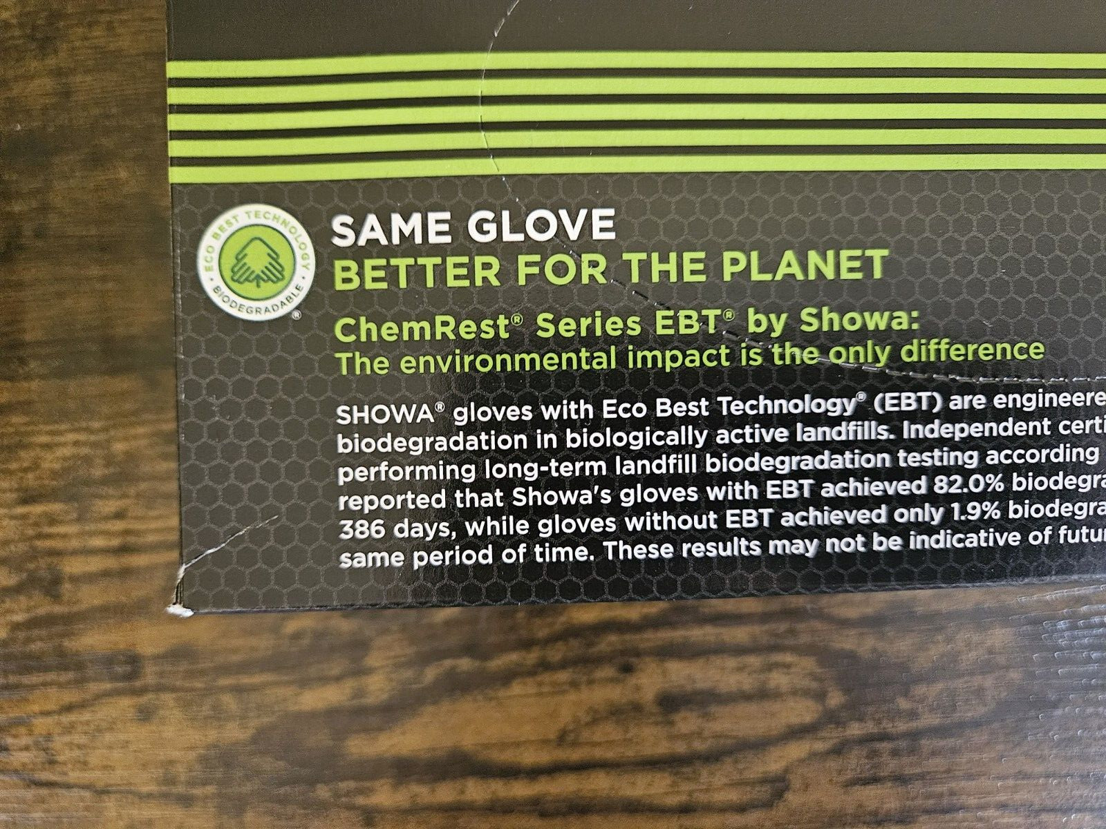 BIODEGRADABLE DISPOSABLE NITRILE 6110PFXL GLOVES XL – BOX OF 100
