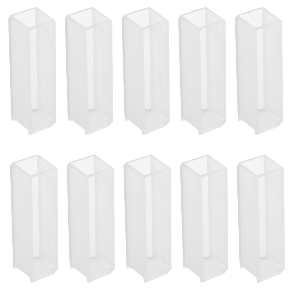 10 Pcs Absorption Cell High Precision Cuvettes Experimental Glassware