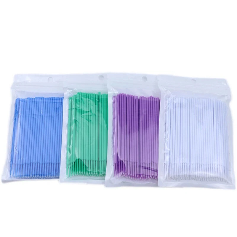 400Pcs Micro Brush Applicator Tips Regular/Fine/Ultra/Cylinder Dental Beauty
