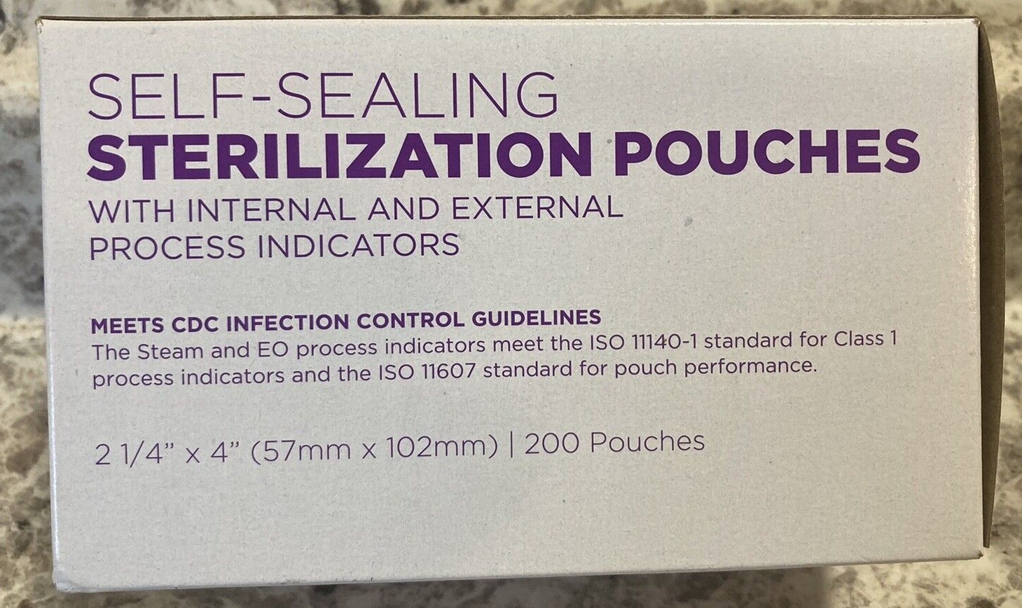 Dental Self-Sealing Sterilization Pouch Medical Seal Pouches Autoclave 2.25 x 4