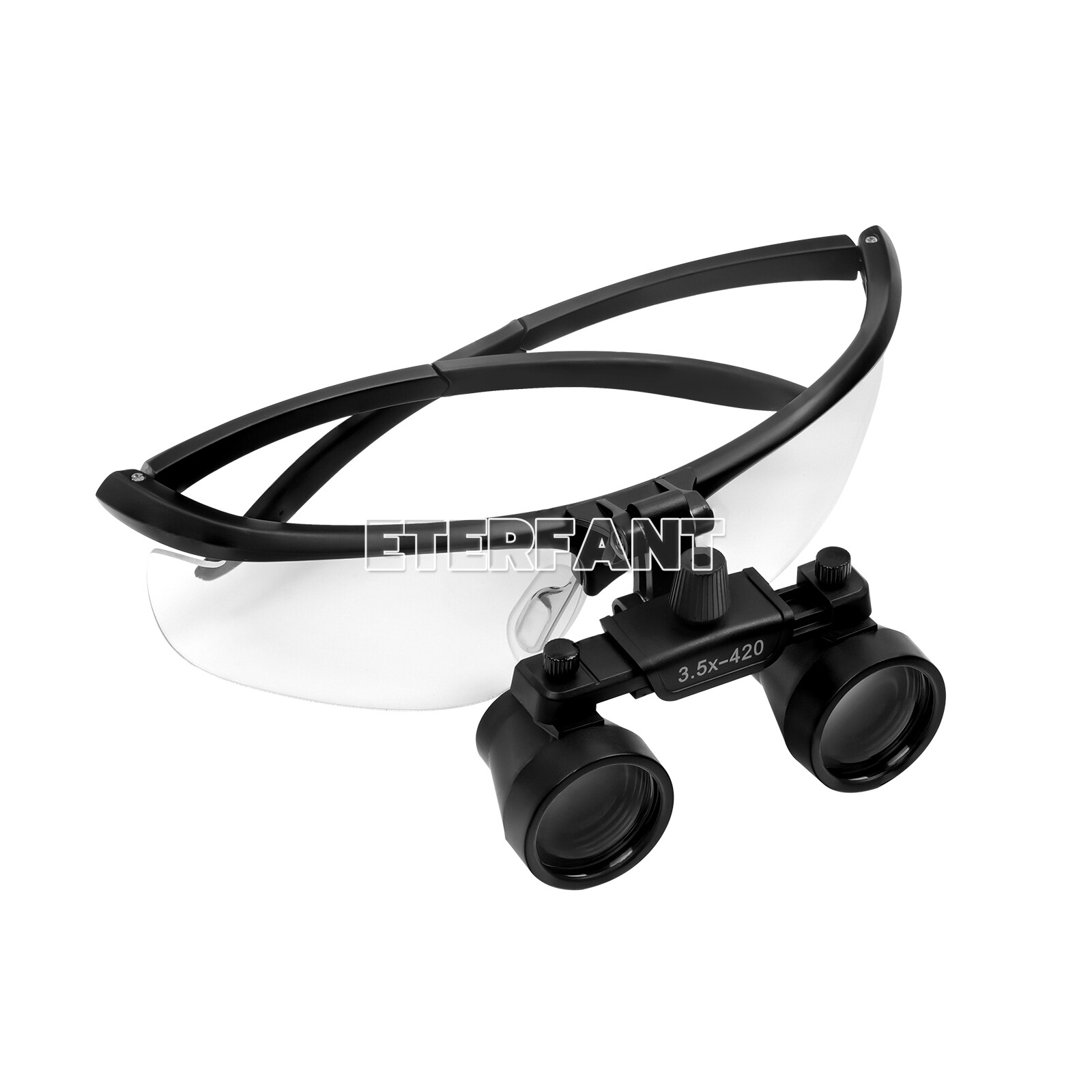 ETERFANT Dental HD Binocular Loupes Magnifier/Medical 5W LED Surgical Head Light