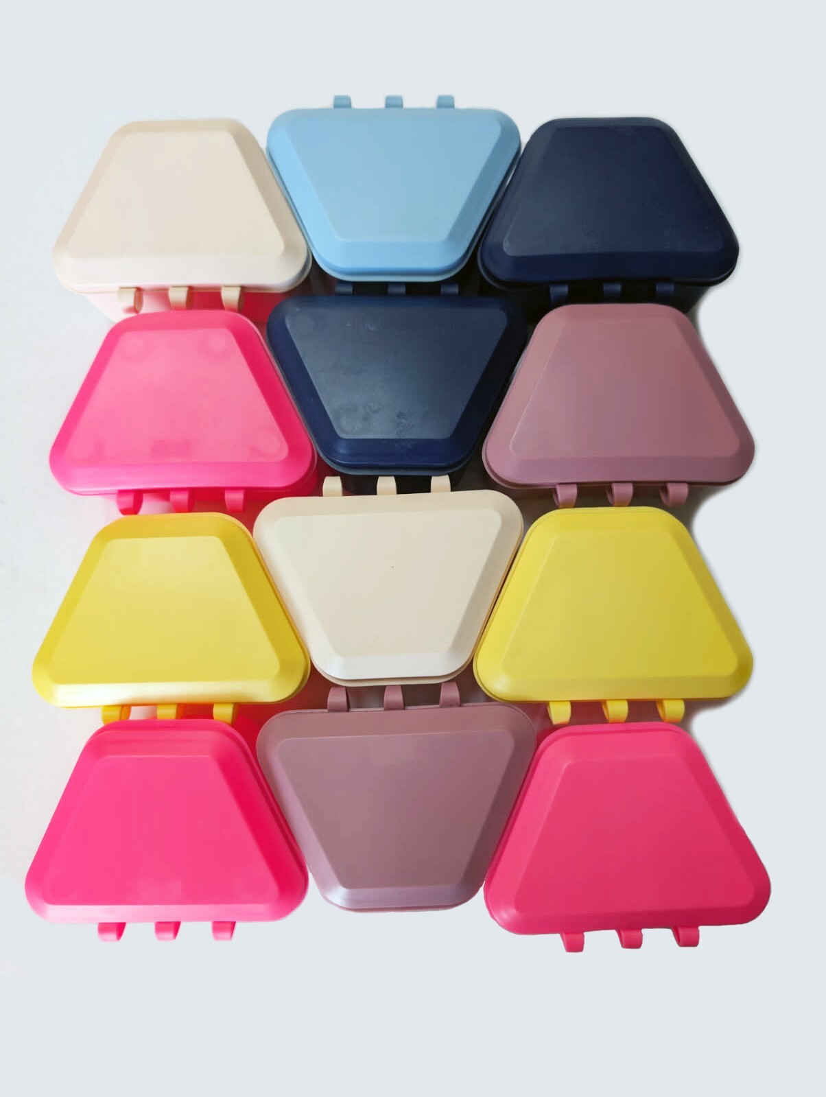 Dental Denture box case carrier assorted color 12PK Made in the USA