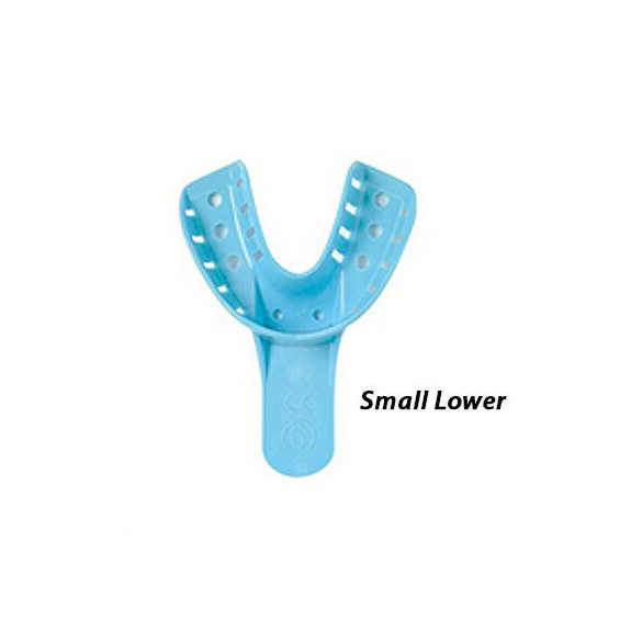 Dental Impression Trays #6 Small Lower Perforated 12 Pieces/Bag