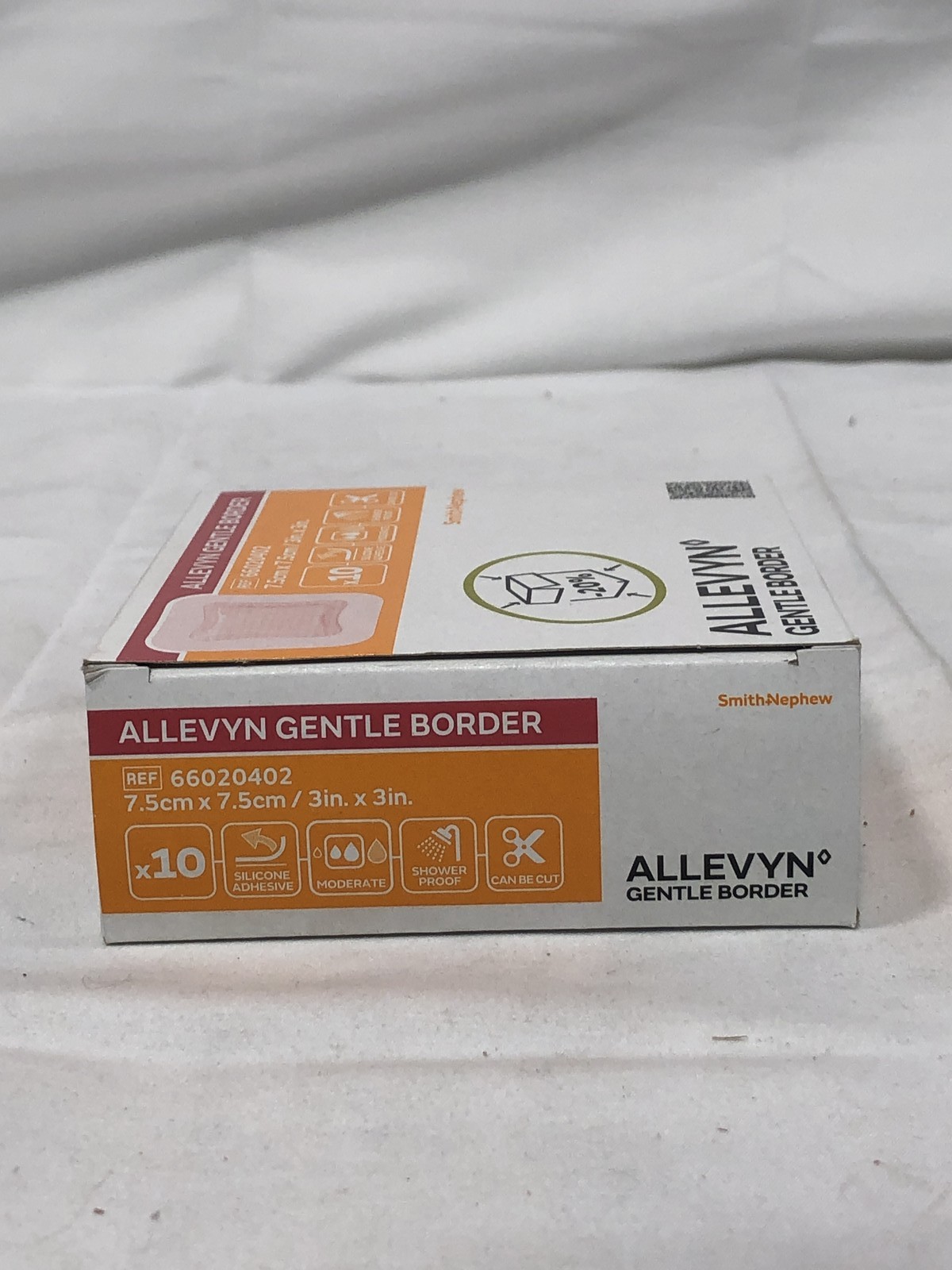 Allevyn Gentle Border Lite Foam Dressing-(3″ x 3″) x10 Smith Nephew