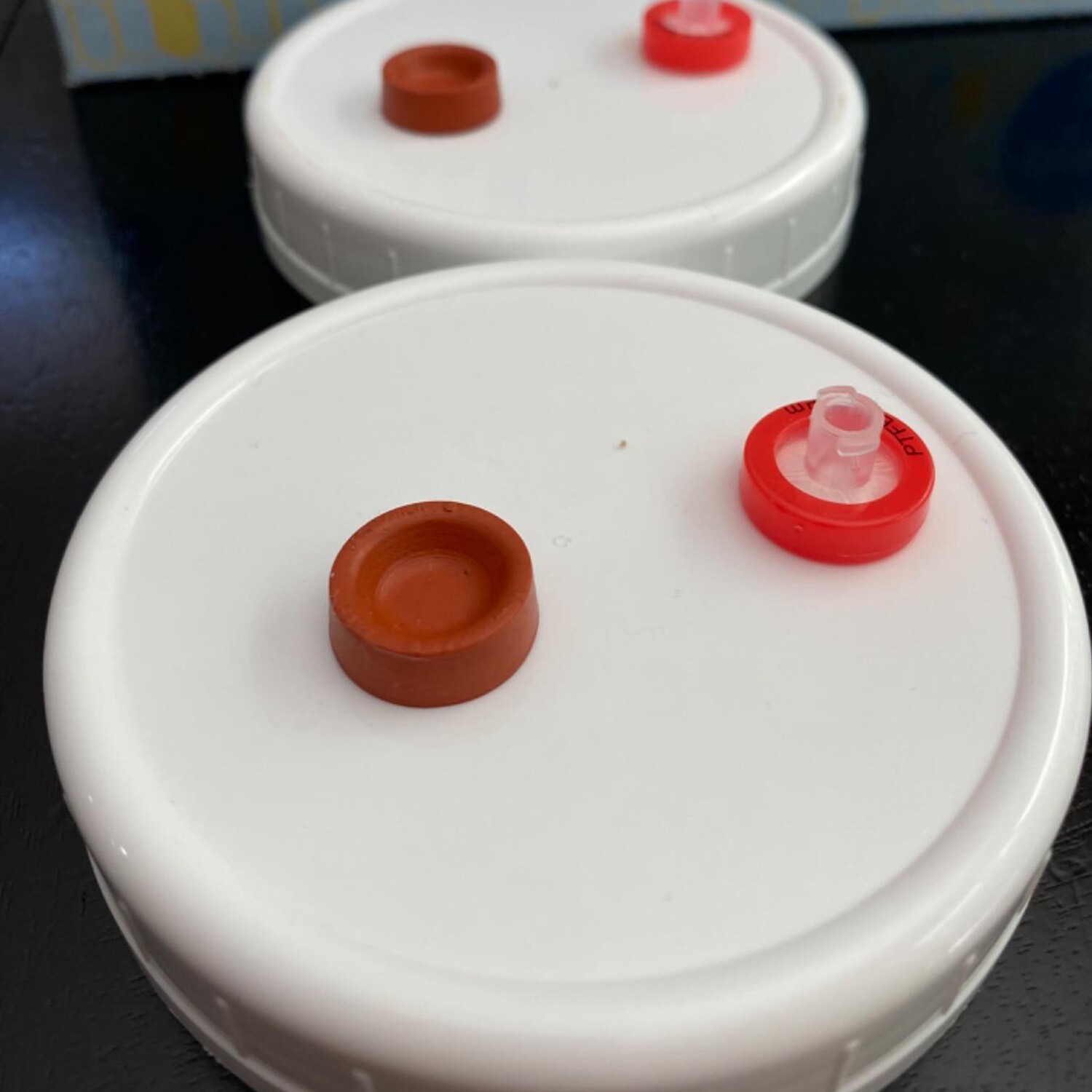 100pcs Syringe Filter PTFE Membrane 25mm Diameter 0.22μm HPLC Lab
