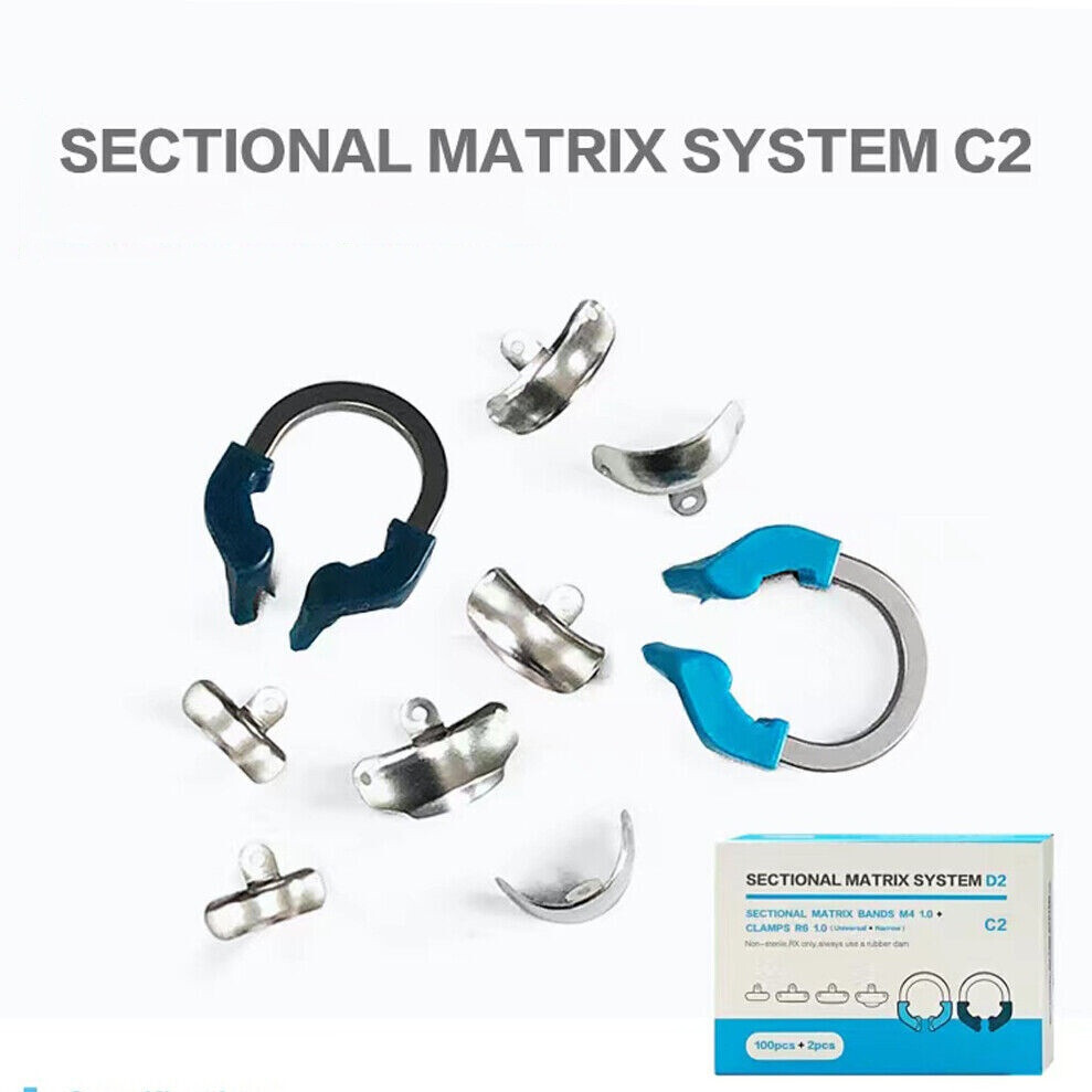 Dental C2 Kit Sectional Matrix Bands M4/Matrice Clamp Ring Standard+Narrow