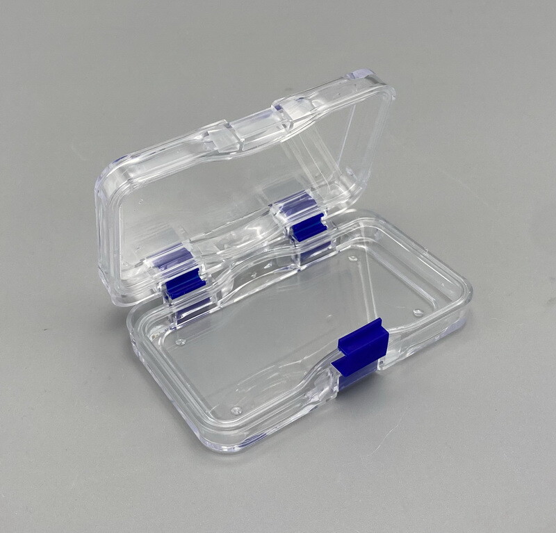 Plastic Dental Box Denture Storage Box with Membrane Hinge Display Jewelry Boxes