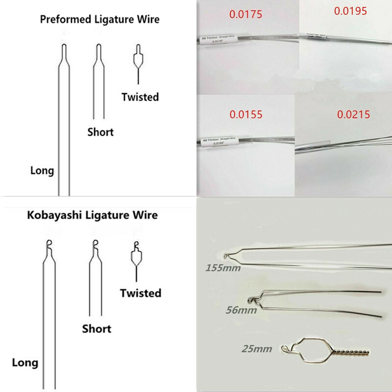 Dental Orthodontic Preformed/Kobayashi Ligature Wires Tie Long Short Twisted