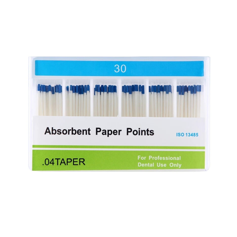 5Packs Dental Absorbent Paper Points 30# Taper .04 Root Canal Cleaning Tips