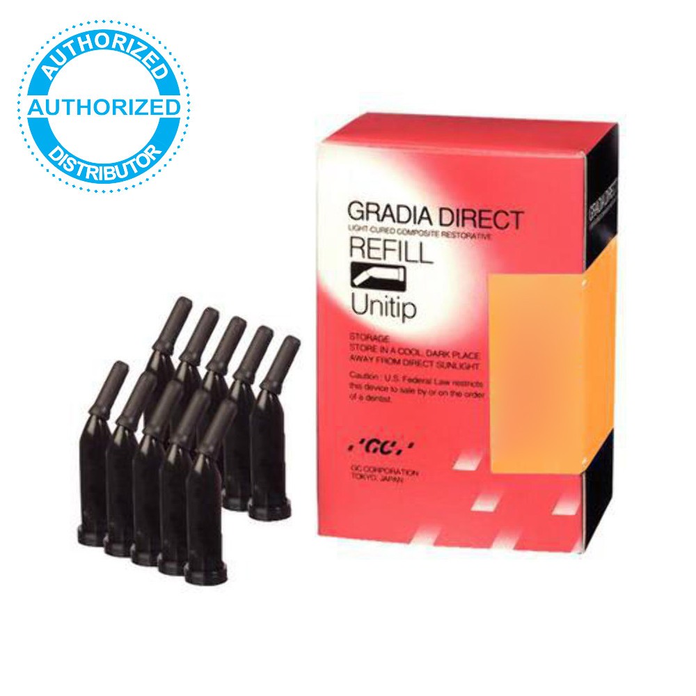 GC GRADIA DIRECT Light-Cured Composite Resin Unitip 0.16mL Different Shades