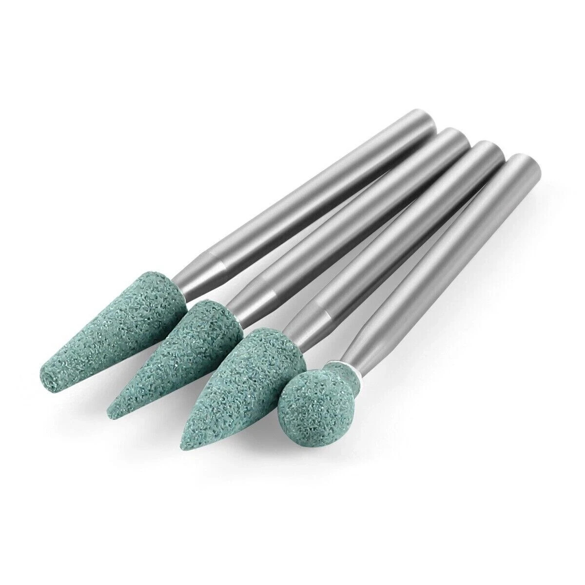 12Pcs/Pack Dental Mounted Abrasive Polishing Finishing Green Stones Points FG RA