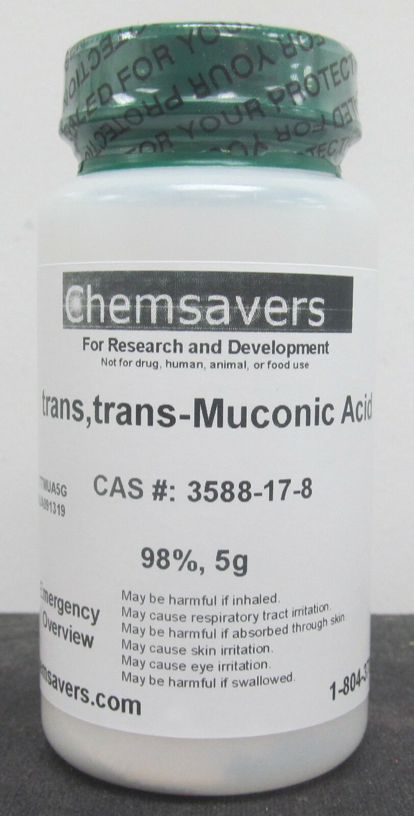 trans,trans-Muconic Acid, 98%, 5g