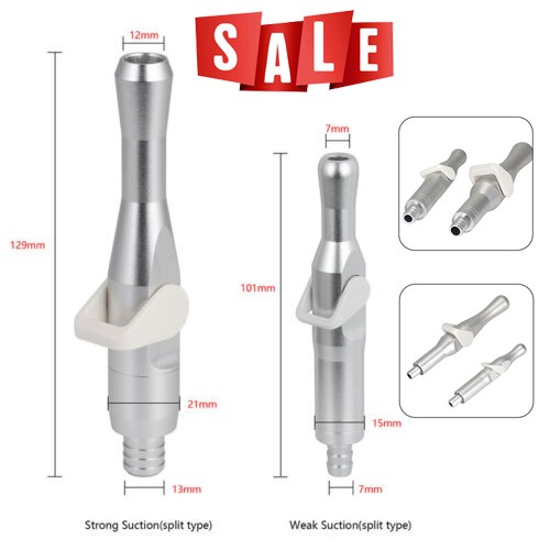 Dental Universal Saliva Ejector Suction Valve SE HVE Split Strong one-piece Weak