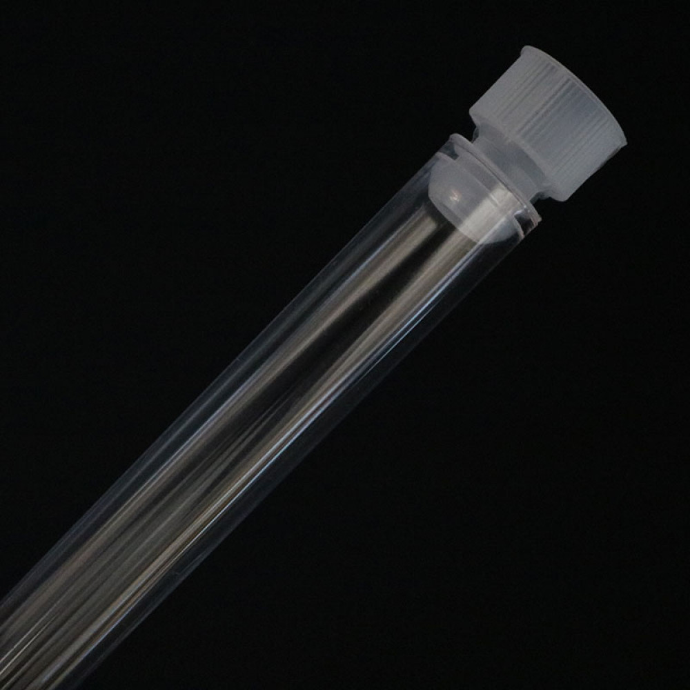 10Pcs Transparent Clear Plastic Test Tubes Vials with Lid Push Caps Kit Supplies