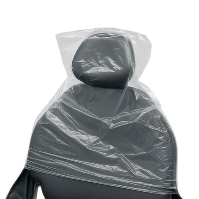 RMH3 Dental Disposable Half Chair Sleeves, 27.5″ x 24″, Clear Plastic Protectors