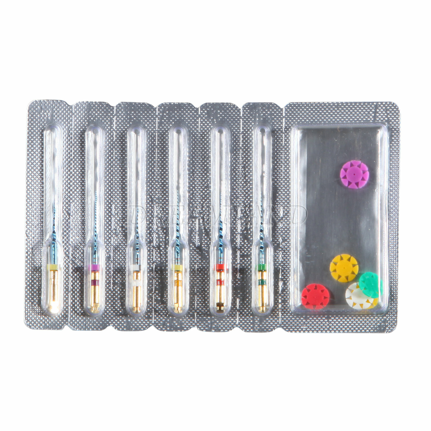 6pcs Dental NiTi Super Files Rotary Tip Endodontic Endo Motor Root Canal 25mm