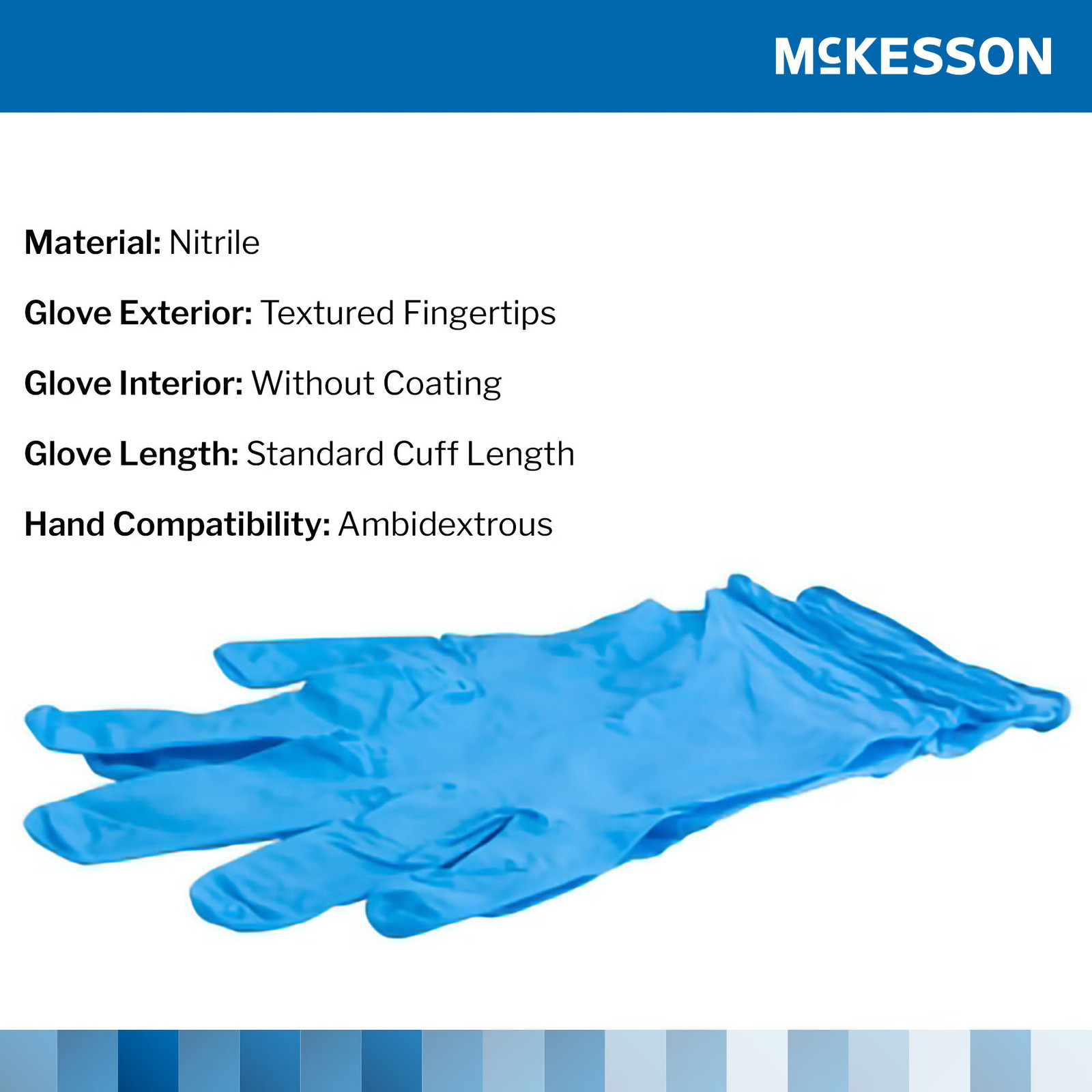 McKesson Confiderm Nitrile Exam Glove – 100 per Box
