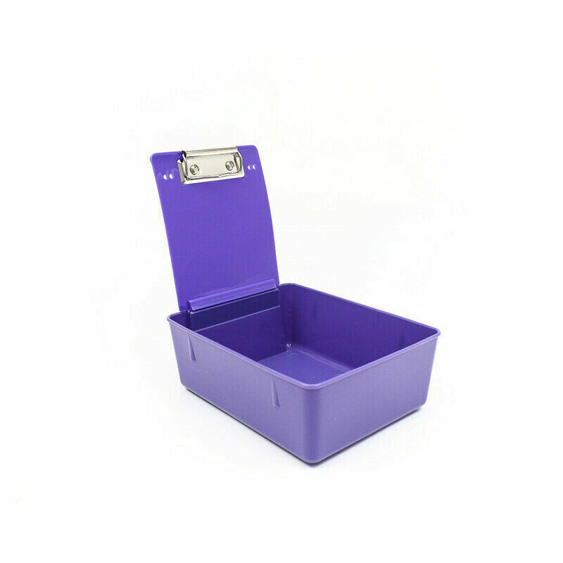 Dental Laboratory Plastic Working Case Stainless-Steel Pan Tray With Clip Holder