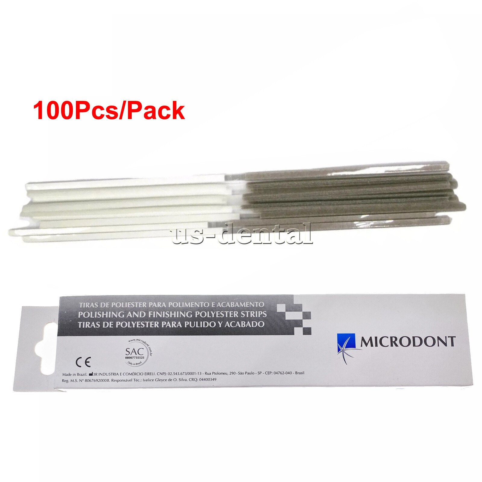 Dental Composite Polyester Polishing & Finishing Strips 4 MM FINE/MEDIUM 100pcs