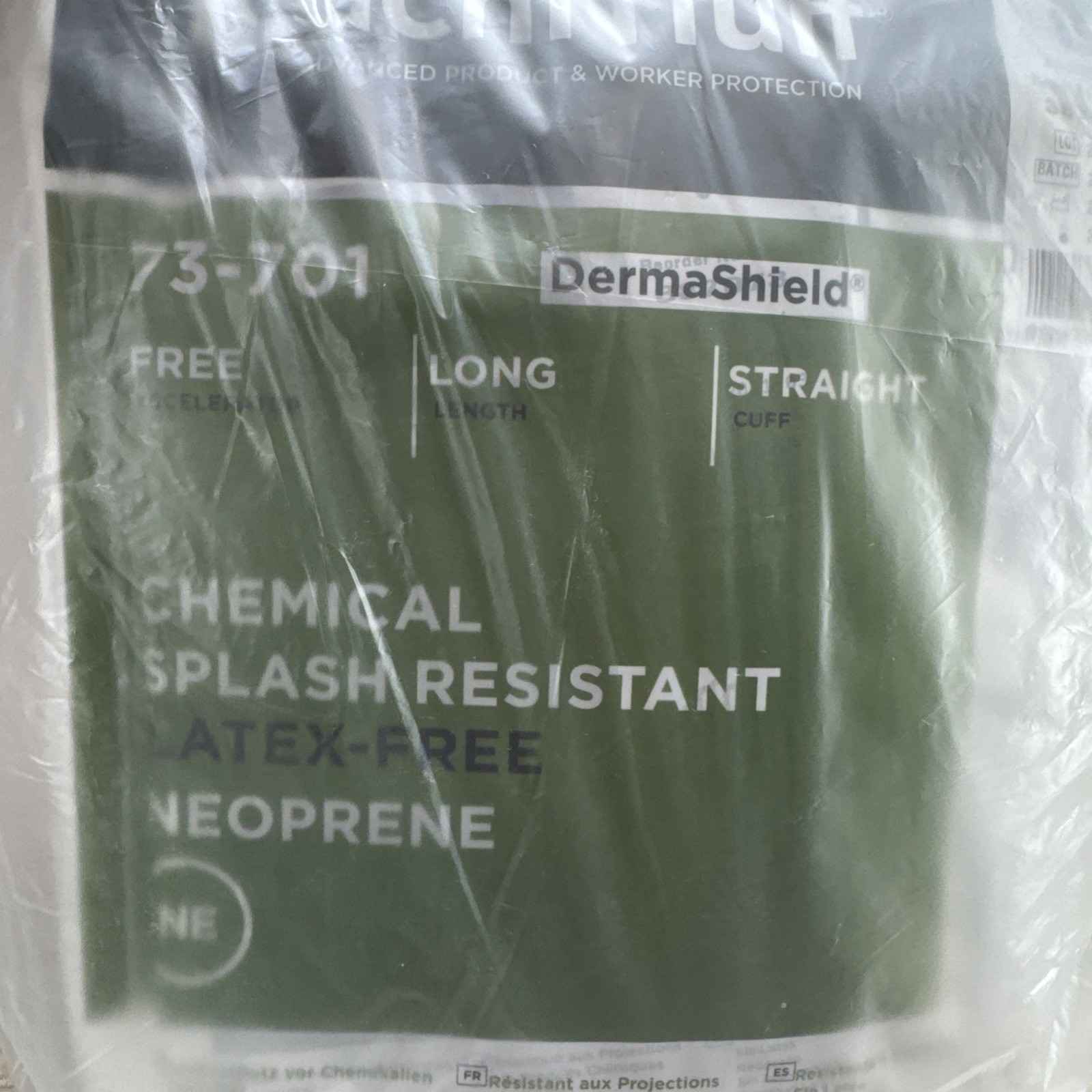 TouchNTuff Cleanroom Gloves DermaShield ANSELL 73-701 Size 8.5 Box 200 Exp: 2/26