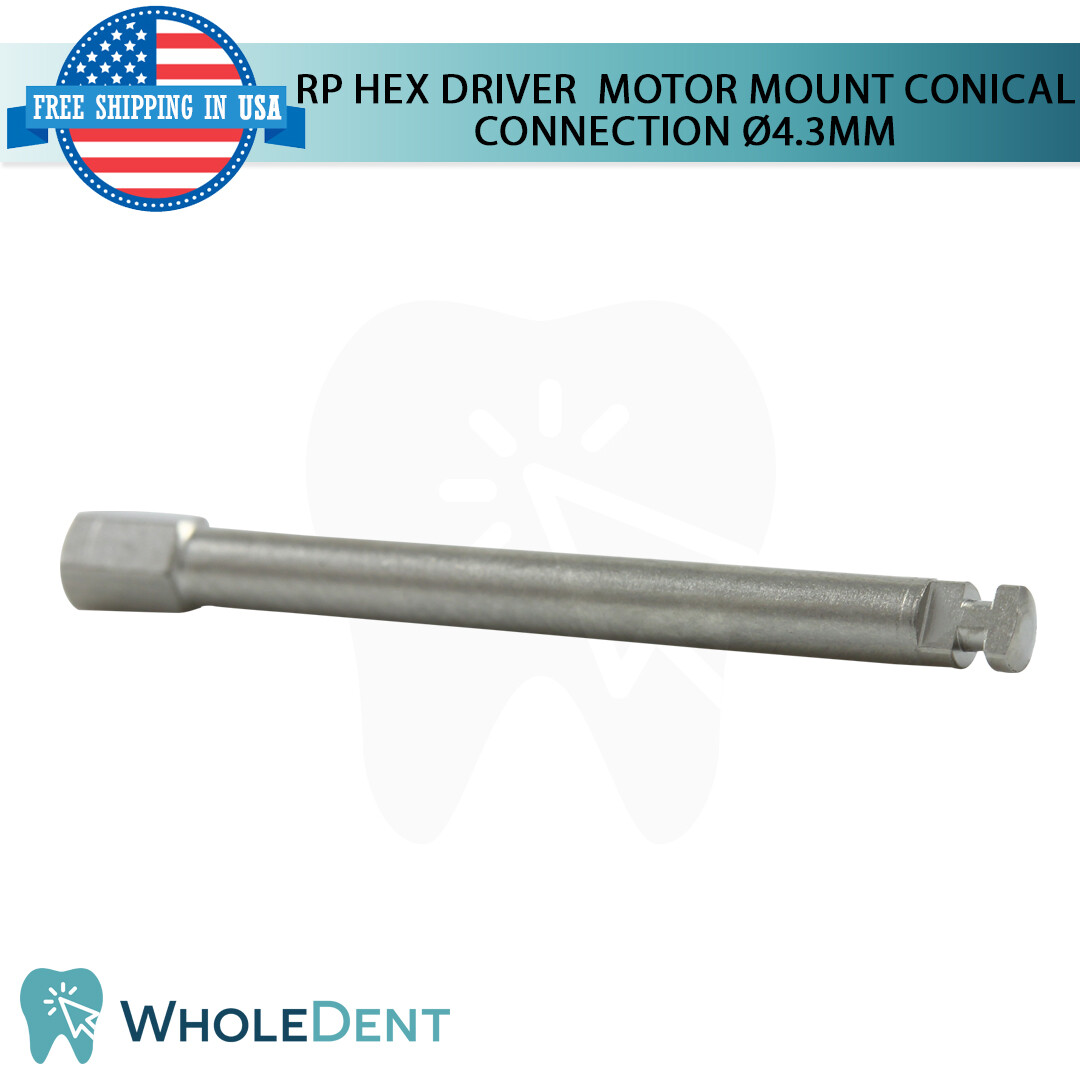 2x RP Conical Connection Motor Mount Hex Driver 2.65mm Low Speed Dental Implant