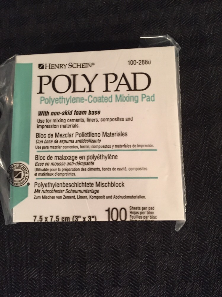 QTY 200 Sheets, NEW HENRY SCHIEN 100-2880 Polyethylene Coated MIXING Pad