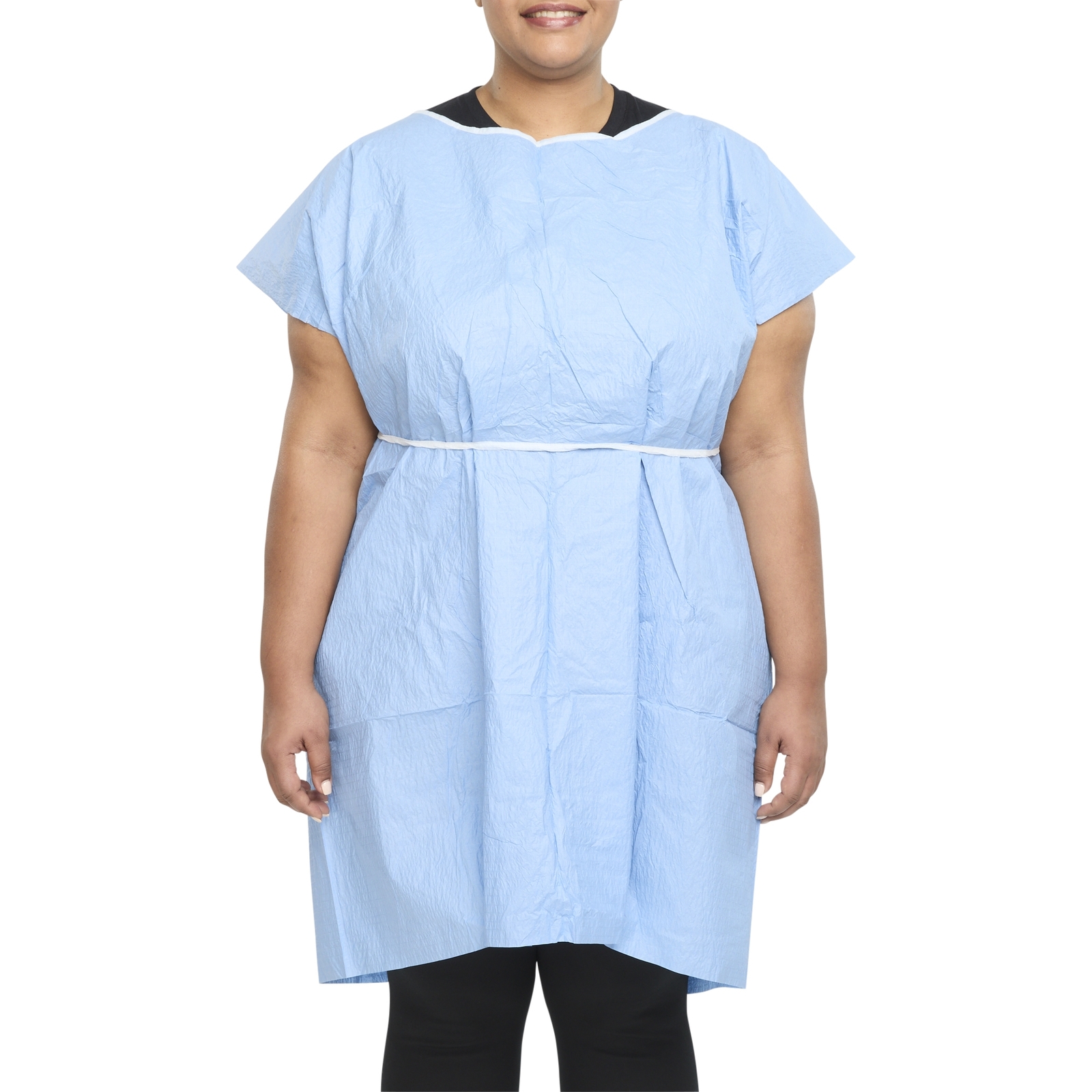 Graham Medical Disposable Adult Scrim-Reinforced Tissue Exam Gown X-Large 25 Ct