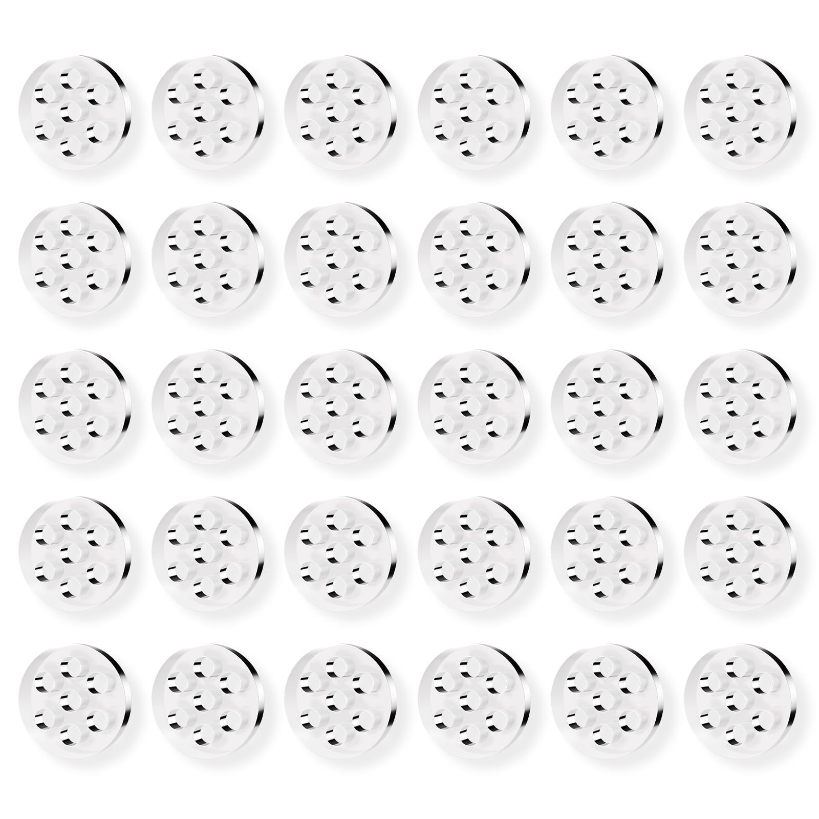 30 Pcs High Borosilicate Glass Screens for Pipes and Bowls, Clear
