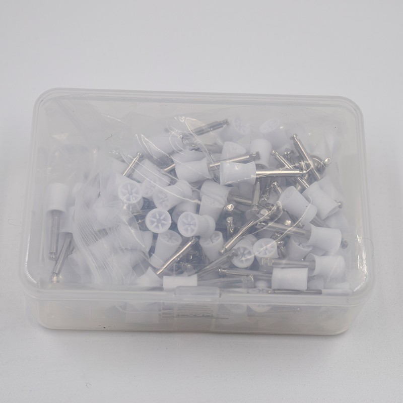 Dental Buffing Rubber Polish Polishing Cup White 4/6 Webbed Rubber Prophy Tooth