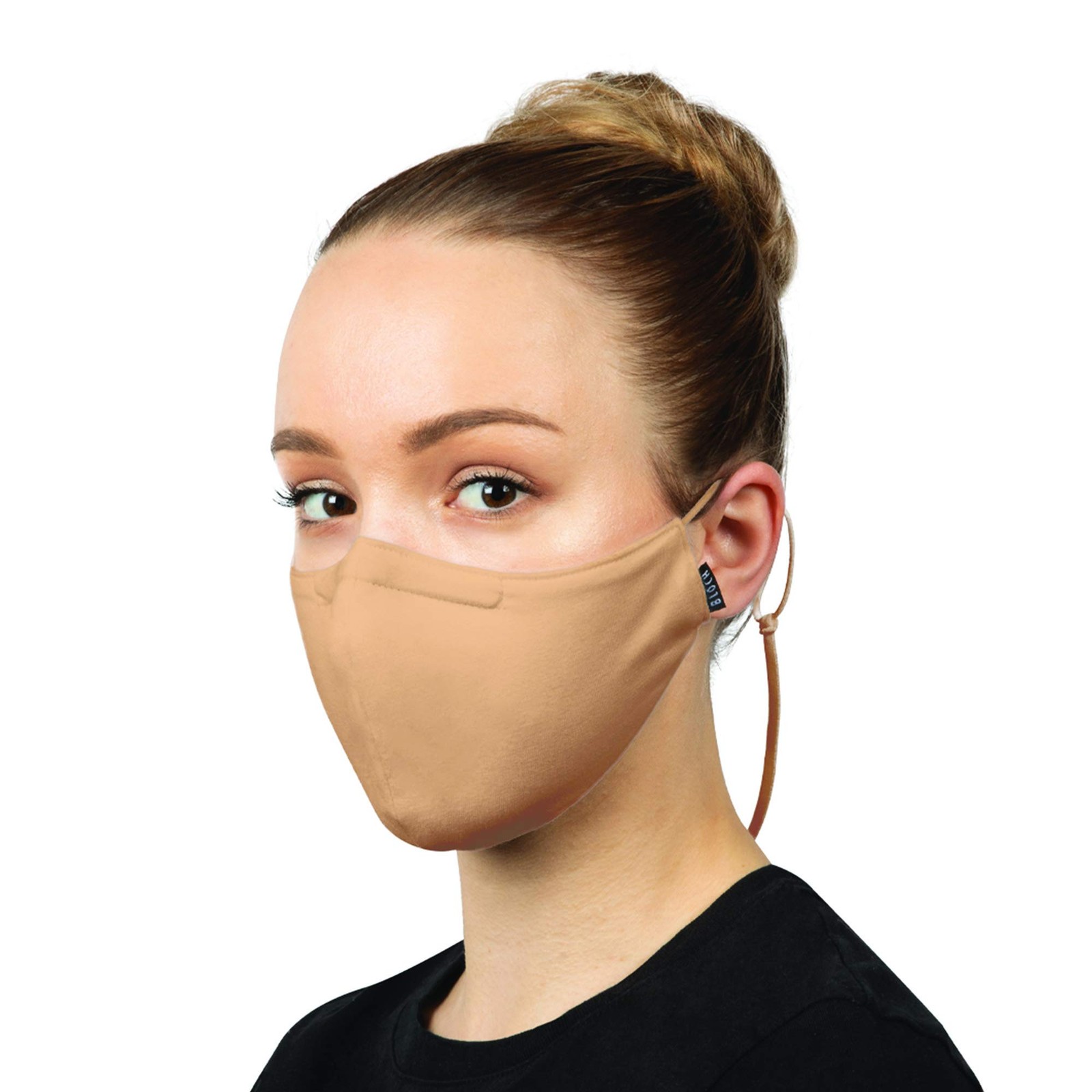 Bloch Adult Soft Stretch Reusable Face Mask Lanyard And Moldable Nose Pad Pack