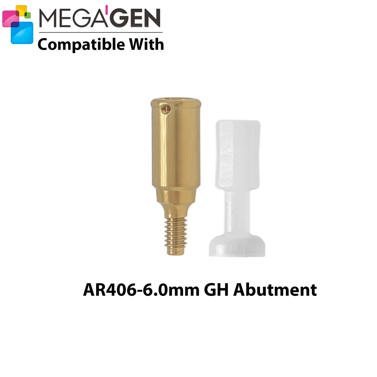 Dental Locator Overdenture Abutment 1-7.0mm GH Compatible with MegaGen AnyRidge