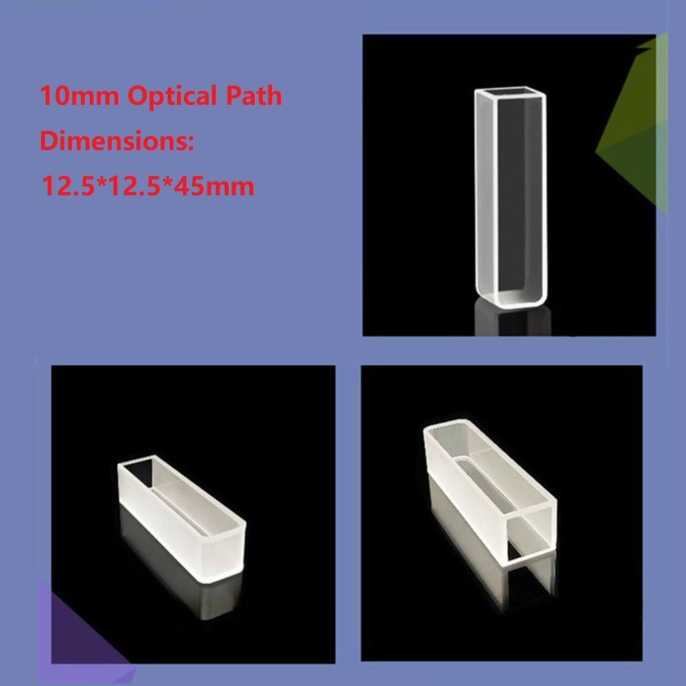 for 2 Optical Path Quartz Cuvettes for Neutral Solutions and Heat Resistance
