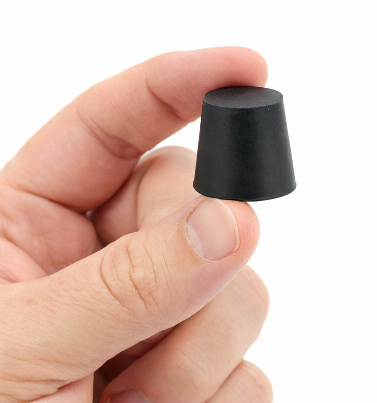 #4 Solid Rubber Stoppers Fits 13/16″ to 7/8″ ID Lab Tapered Bung Plug