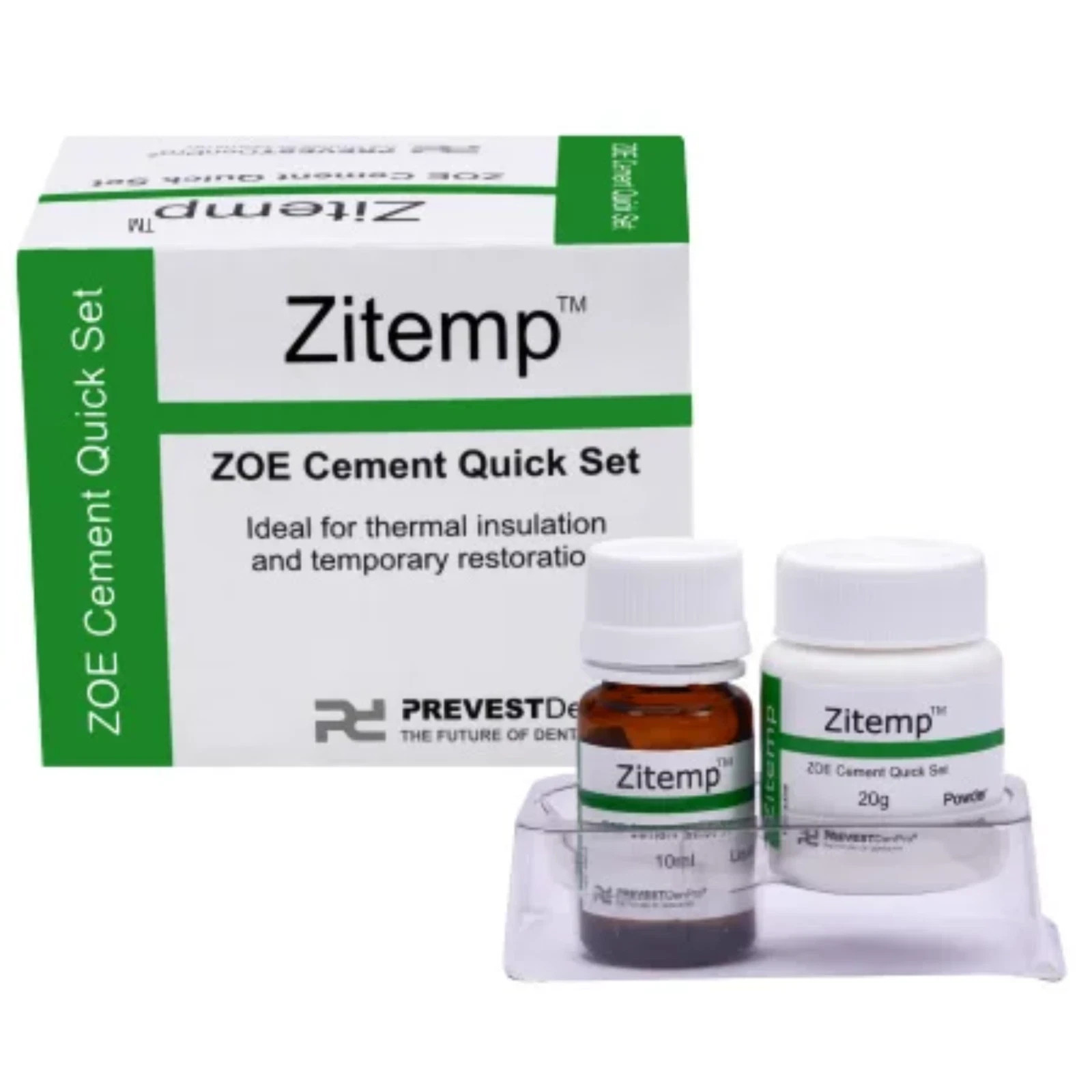Prevest ZiteMp Dental ZOE Cement – Temporary Filling Material & Cavity Liner Kit