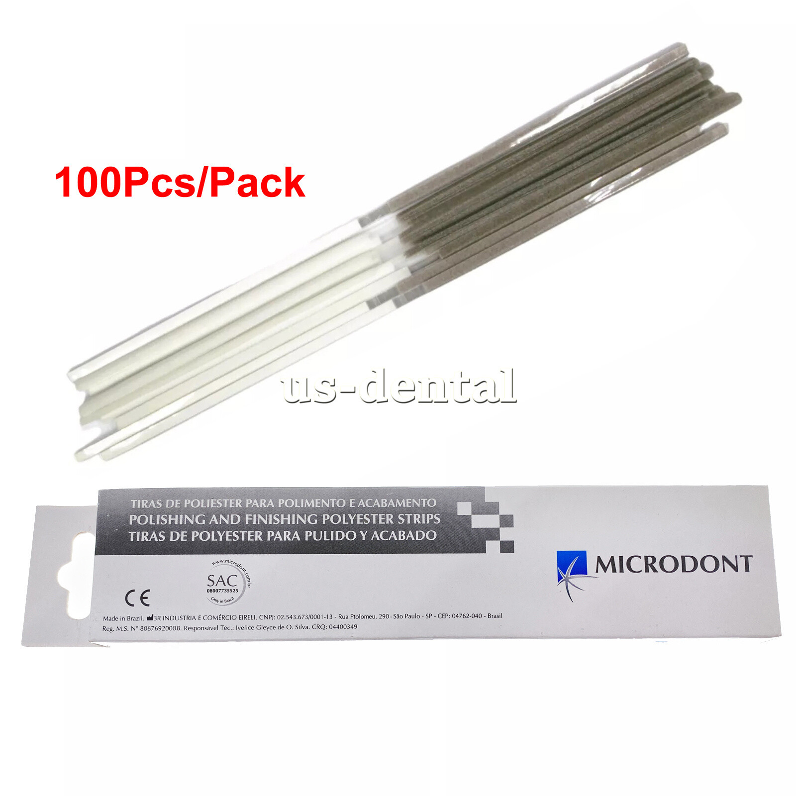 Dental Composite Polyester Polishing & Finishing Strips 4 MM FINE/MEDIUM 100pcs