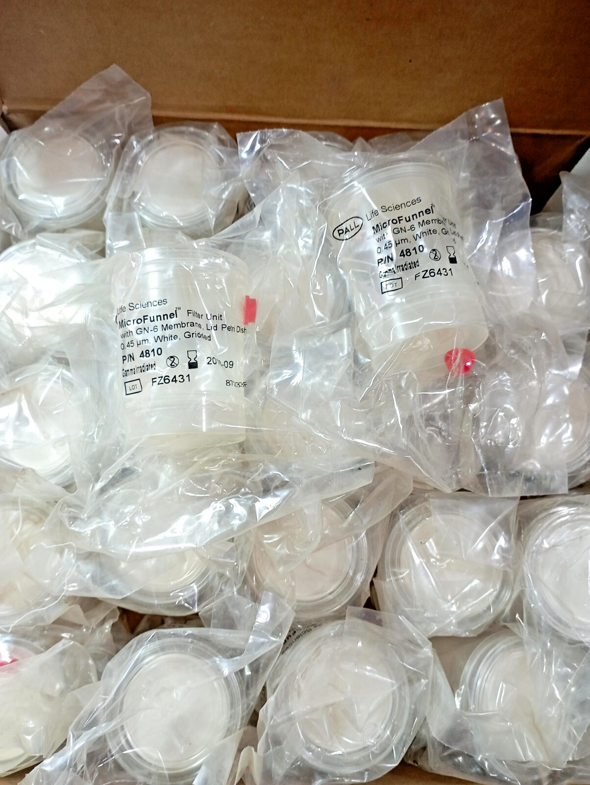 Pall MicroFunnel 100mL Filter Funnel 0.45um GN-6 Membrane #4810,1 BOX, (50 PCS)