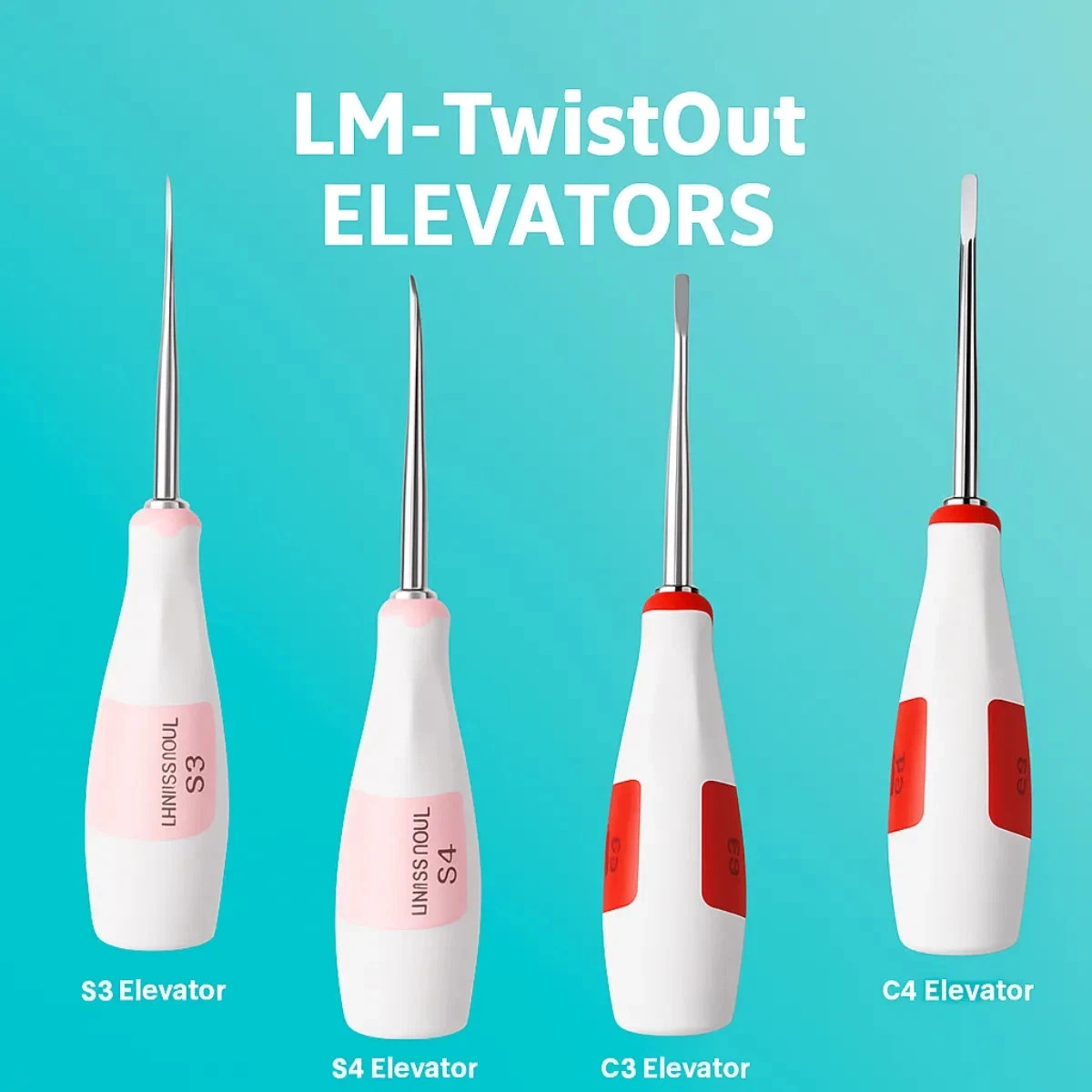 L M-TwistOut Elevators 1pc Robust dental designed for forceful extractions 1pack