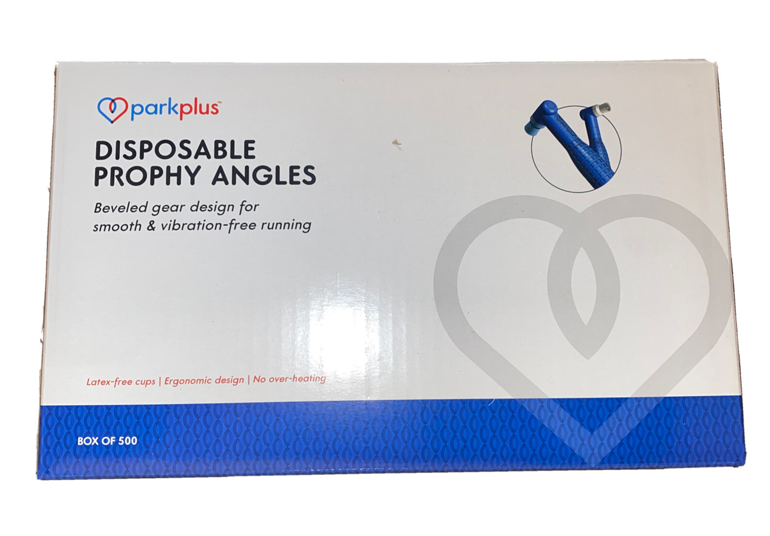 Dental Disposable Prophy Angle 500ct Firm White Cup Latex-Free Premium Quality