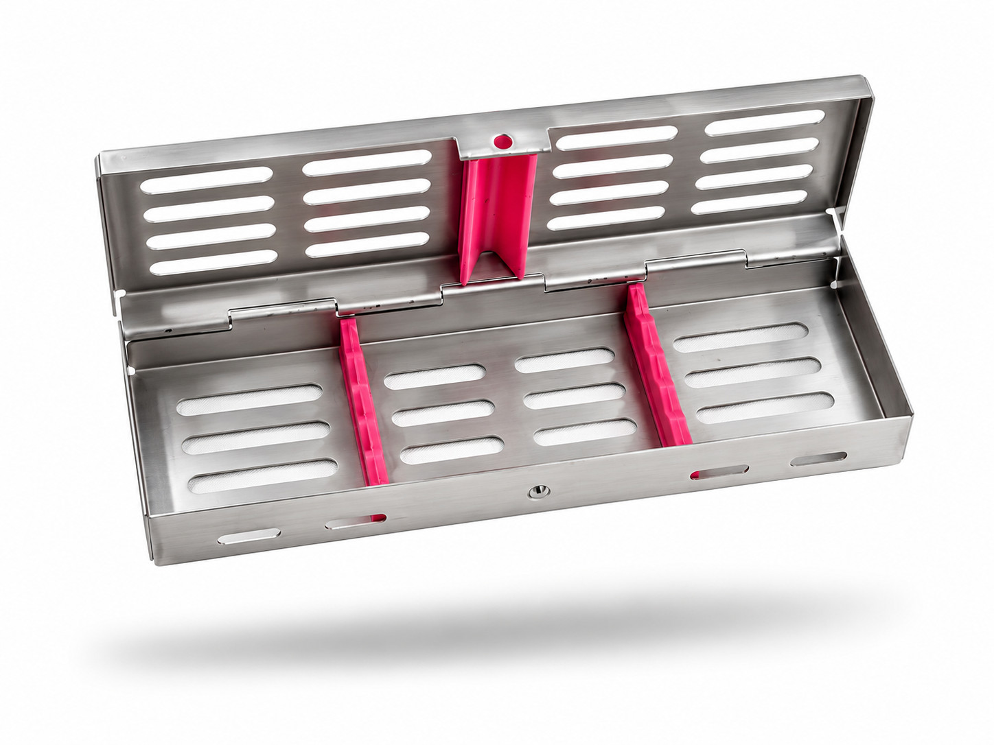 1PC GERMAN AUTOCLAVABLE STERILIZATION CASSETTE – HOLDS 5 INSTRUMENTS DENTAL PINK