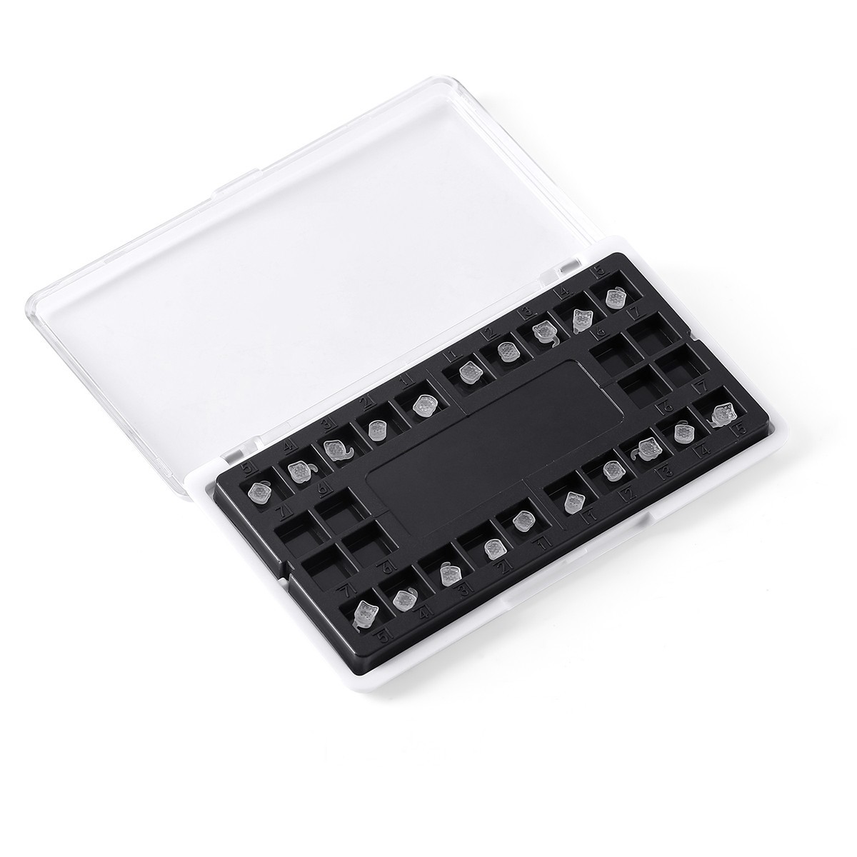 AZDENT Dental Orthodontic Ceramic Brackets Braces Roth/MBT 0.022 Hooks 345