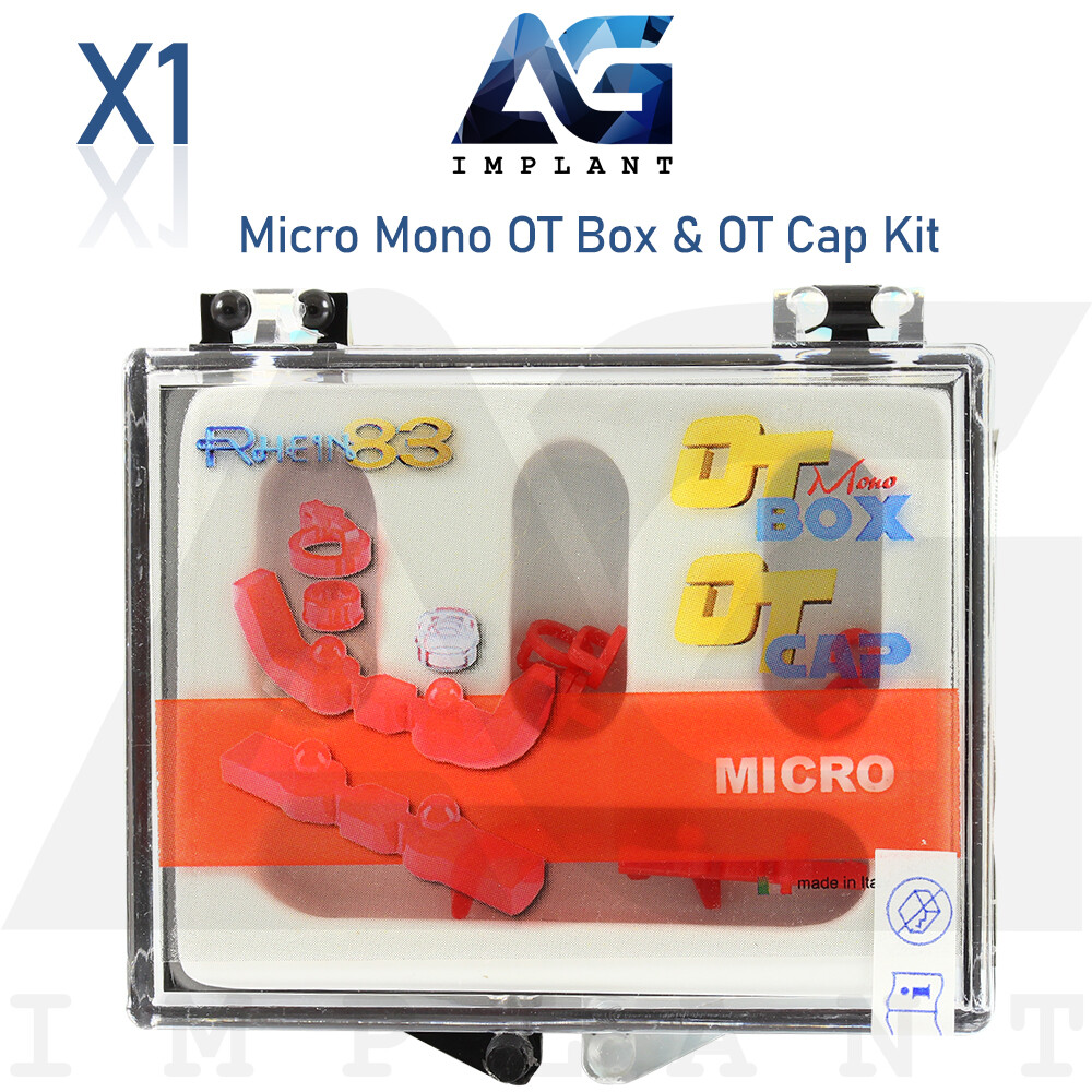 Micro Mono OT Box & OT Cap Kit Castable Ball Attachment Dental Fixture Rhein83