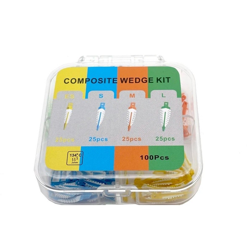 Mixed Disposable Plastic Wave Shape Dental Tooth Gap Composite Interdental Wedge
