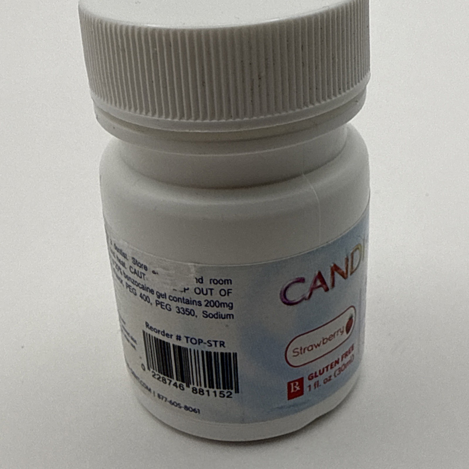 3D Dental Candi Caine, Topical Anesthetic Gel, 1 Oz, Strawberry Flavor Exp 5.27