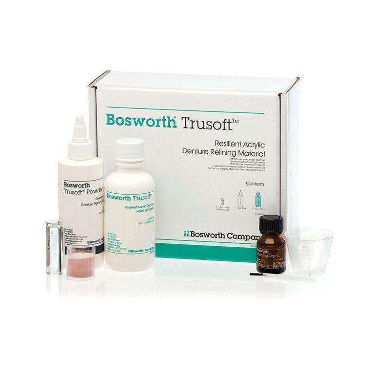 Keystone 0921253 Bosworth Trusoft Acrylic Reline Material Powder Liquid Kit 1 Lb