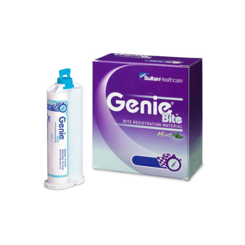 Genie Bite Registration Material Mint Flavor 2 x 50ml Cartridges 6 Mixing Tips